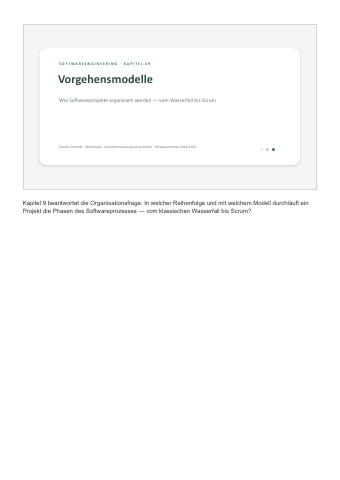 09 – Vorgehensmodelle – Vorschau