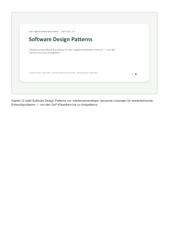 12 – Design Patterns – Vorschau